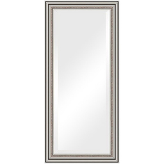 Зеркало с фацетом в багетной раме Evoform римское серебро 88 мм 76х166 см