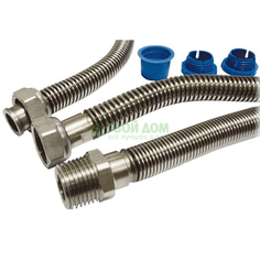 Шланг Tuboflex Подводка д/газа нерж н1/2-н1/2 l=3.0м (018-0482)