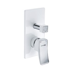 Смеситель Wasserkraft для ванны и душа Aller 10641WHITE