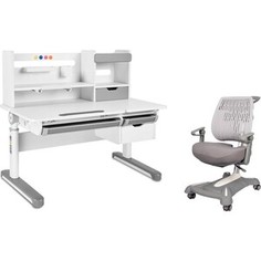 FunDesk Комплект парта Sentire grey + кресло Contento grey