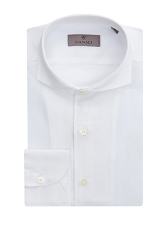 Рубашка в стиле sprezzatura из хлопка и льна Canali