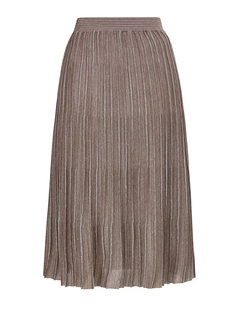 Льняная юбка-плиссе с металлизированной нитью ламе Fabiana Filippi