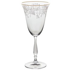 Набор бокалов для красного вина Crystalite Bohemia Parus панто отводка золото 250 мл 6 шт