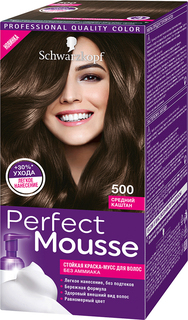 Краска-мусс для волос Schwarzkopf Perfect Mousse 500 Средний каштан
