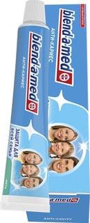 Зубная паста Blend-a-med Анти-Кариес Защита для всей семьи и укрепление зубов, мята, 100 мл