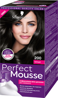 Краска-мусс для волос Schwarzkopf Perfect Mousse 200 Черный