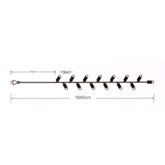 Гирлянда Reason со стробами 300 LED-ламп белый свет (Dl300/af/w) со стартовым шнуром