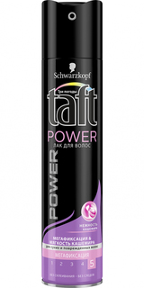 Лак для волос Taft Power Нежность кашемира Мегафиксация 225 мл