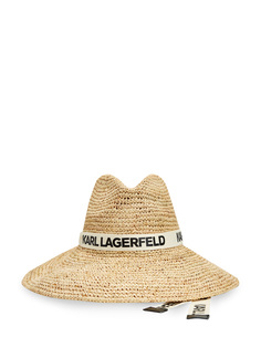 Шляпа K/Essential из плетеной рафии с широкой лентой Karl Lagerfeld