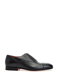 Классические оксфорды из гладкой полированной кожи Santoni