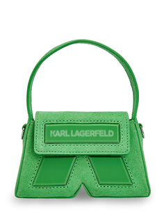 Миниатюрная сумка K/Essential Nano Bag из замши Karl Lagerfeld