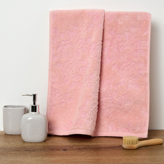 Полотенце махровое Rosina, розовое Cozy Home