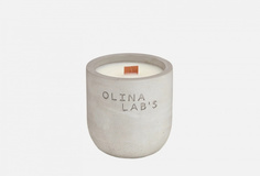 Свеча ароматическая в бетонном стакане Olinalabs