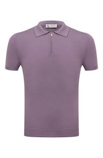 Поло из хлопка и шелка Il Borgo Cashmere