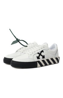 Кожаные кеды Vulcanized Off-White