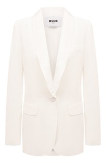 Жакет из вискозы и льна MSGM