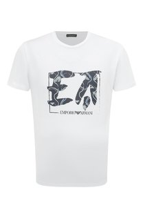 Хлопковая футболка Emporio Armani