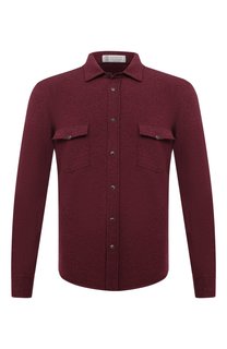 Рубашка из шерсти и кашемира Brunello Cucinelli