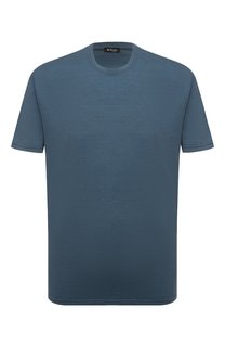 Футболка из шелка и хлопка Kiton