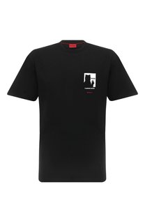 Хлопковая футболка HUGO