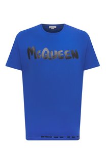 Хлопковая футболка Alexander McQueen
