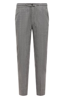 Брюки изо льна и шерсти Corneliani