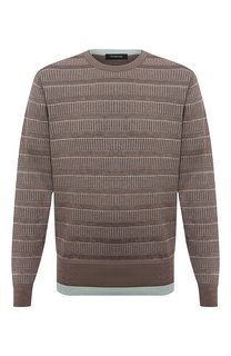 Джемпер из шелка и хлопка Ermenegildo Zegna