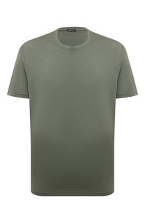 Футболка из шелка и хлопка Kiton