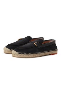 Замшевые эспадрильи Santoni