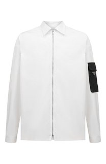 Хлопковая рубашка Prada