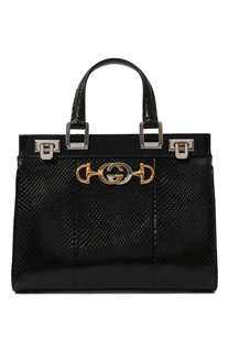 Сумка Zumi medium из кожи питона Gucci