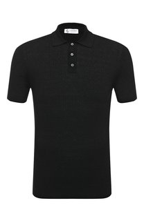 Поло изо льна и хлопка Il Borgo Cashmere