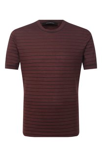 Футболка из хлопка и шелка Ermenegildo Zegna