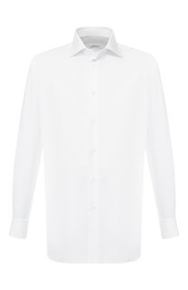 Хлопковая сорочка с воротником кент Brioni