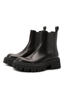 Кожаные ботинки Tractor Balenciaga