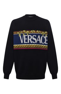 Свитер из хлопка и шерсти Versace