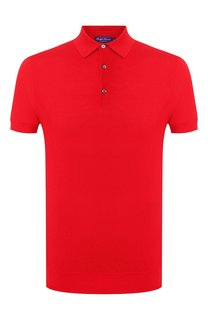 Поло из смеси шелка и хлопка Ralph Lauren