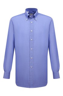 Сорочка изо льна и хлопка Brioni