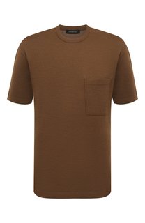 Футболка из шелка и кашемира Ermenegildo Zegna