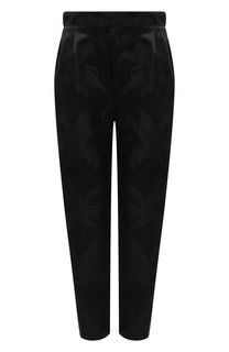 Брюки из вискозы и шелка Saint Laurent