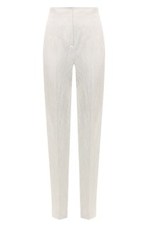 Брюки из хлопка и льна Giorgio Armani