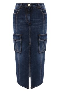 Джинсовая юбка Balmain
