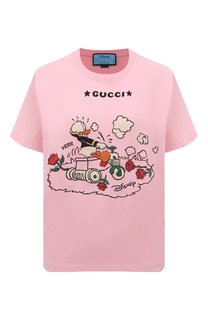 Хлопковая футболка Disney x Gucci Gucci