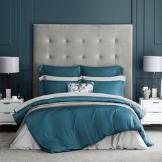 Постельный комплект Togas Сенса бирюзовый Кинг сайз