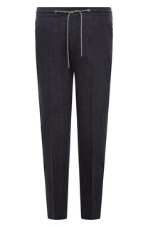 Брюки изо льна и шерсти Corneliani