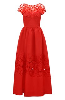 Шелковое платье Oscar de la Renta