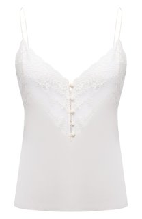 Шелковый топ Saint Laurent