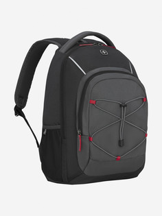 Рюкзак WENGER NEXT Mars 16",черный/антрацит, переработанный ПЭТ/Полиэстер, 33x24x46 см, 26 л.,