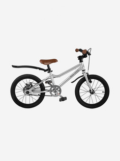 Детский Велосипед MAXISCOO "Stellar" 16" с ременным приводом, серебро,