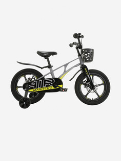 Детский Велосипед MAXISCOO "Air" Deluxe Plus 16" с дисковыми тормозами, серый матовый,
